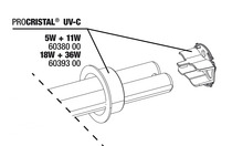 JBL PC UV-C 5,11W Zestaw zabezpiecz lampę steryl.