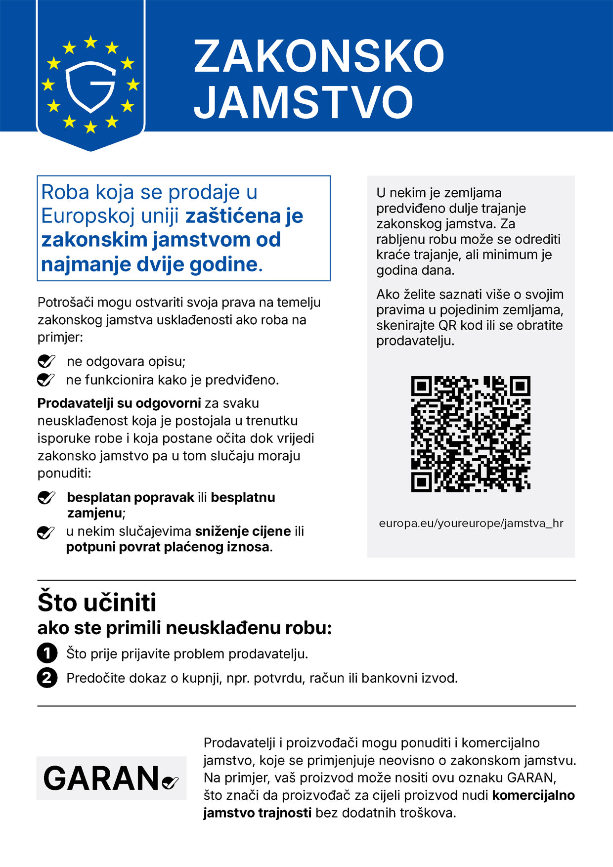 Gesetzliche Gewährleistung