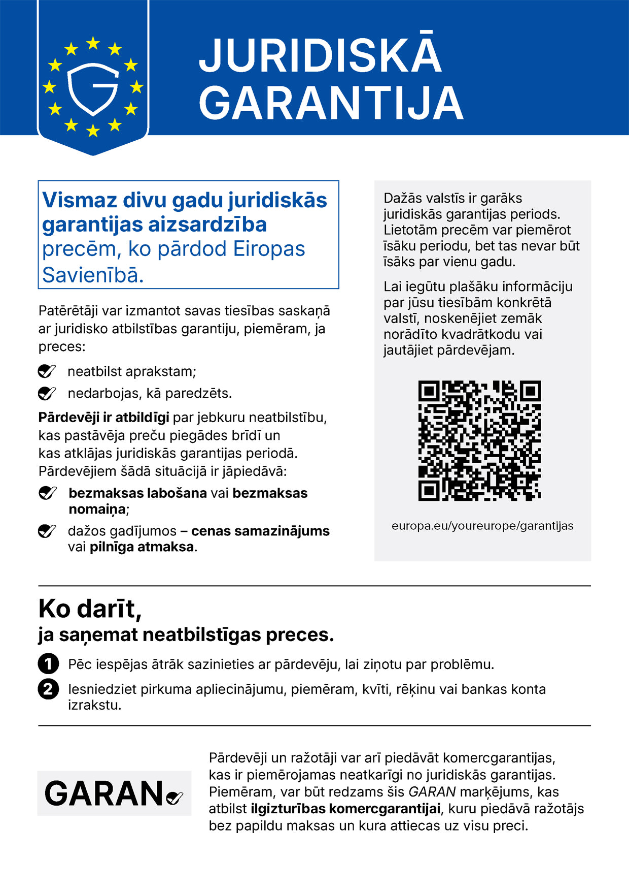 Gesetzliche Gewährleistung