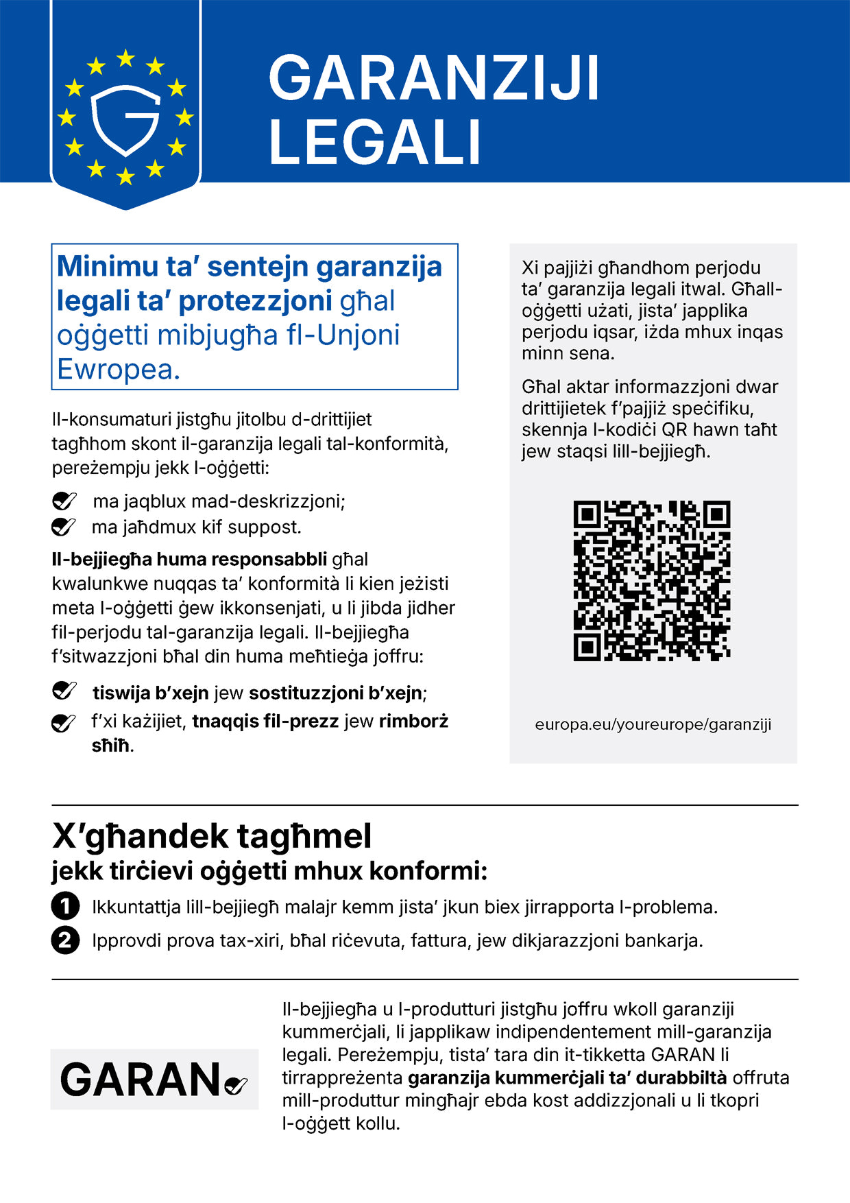Gesetzliche Gewährleistung