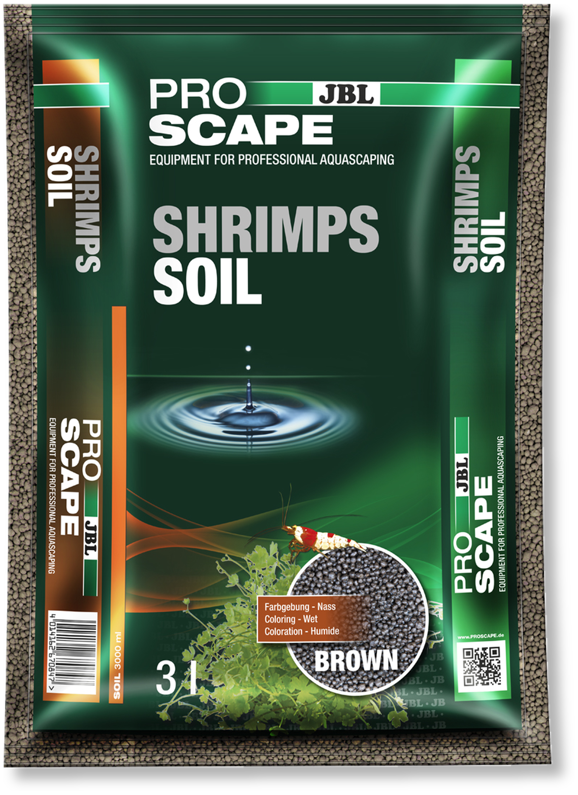 JBL Pro Scape Shrimp soil Brown 3L