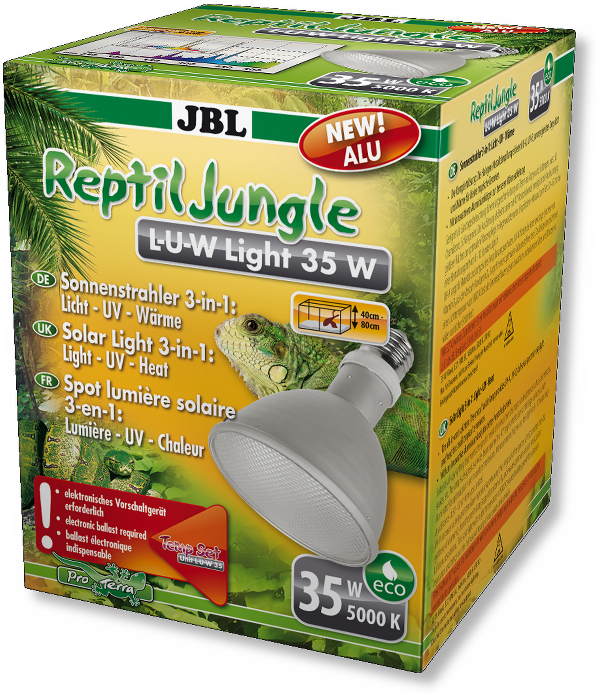 Retoucheren abortus Keelholte JBL ReptilJungle L-U-W Light alu