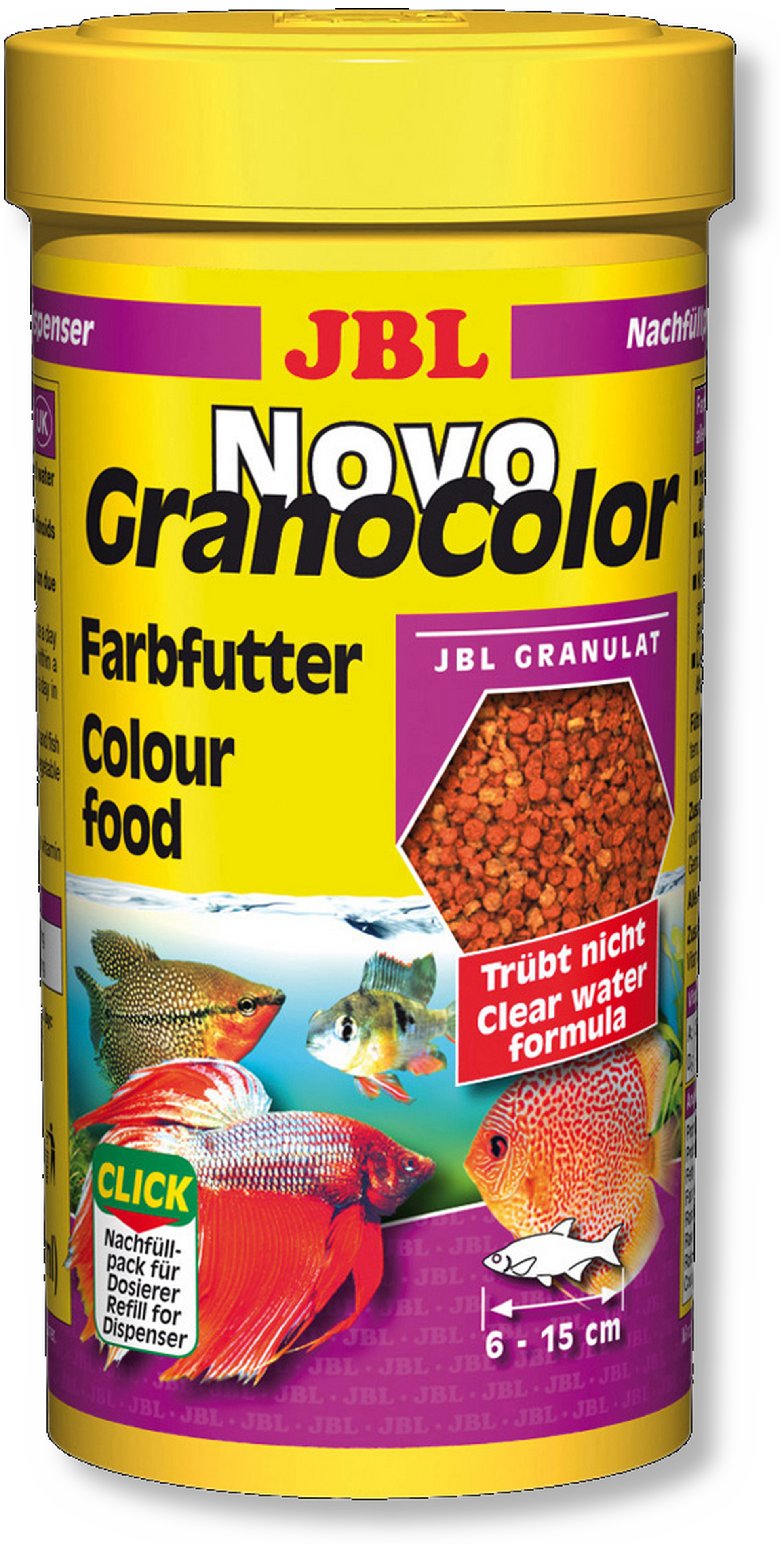JBL NovoGranoMix XXS 100 ml nourriture en granulés pour petits poissons d' aquarium de 1 à 3 cm - Nourritures eau douce/Nourriture pour poissons  tropicaux -  - Aquariophilie