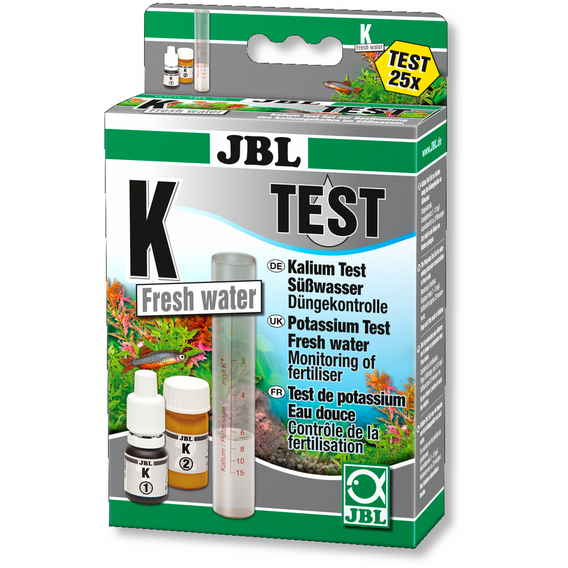 Тест для аквариума купить. JBL тесты для аквариума. Тест JBL K potassium Test-Set для определения содержания калия. Калий для аквариума. Тест воды на калий.