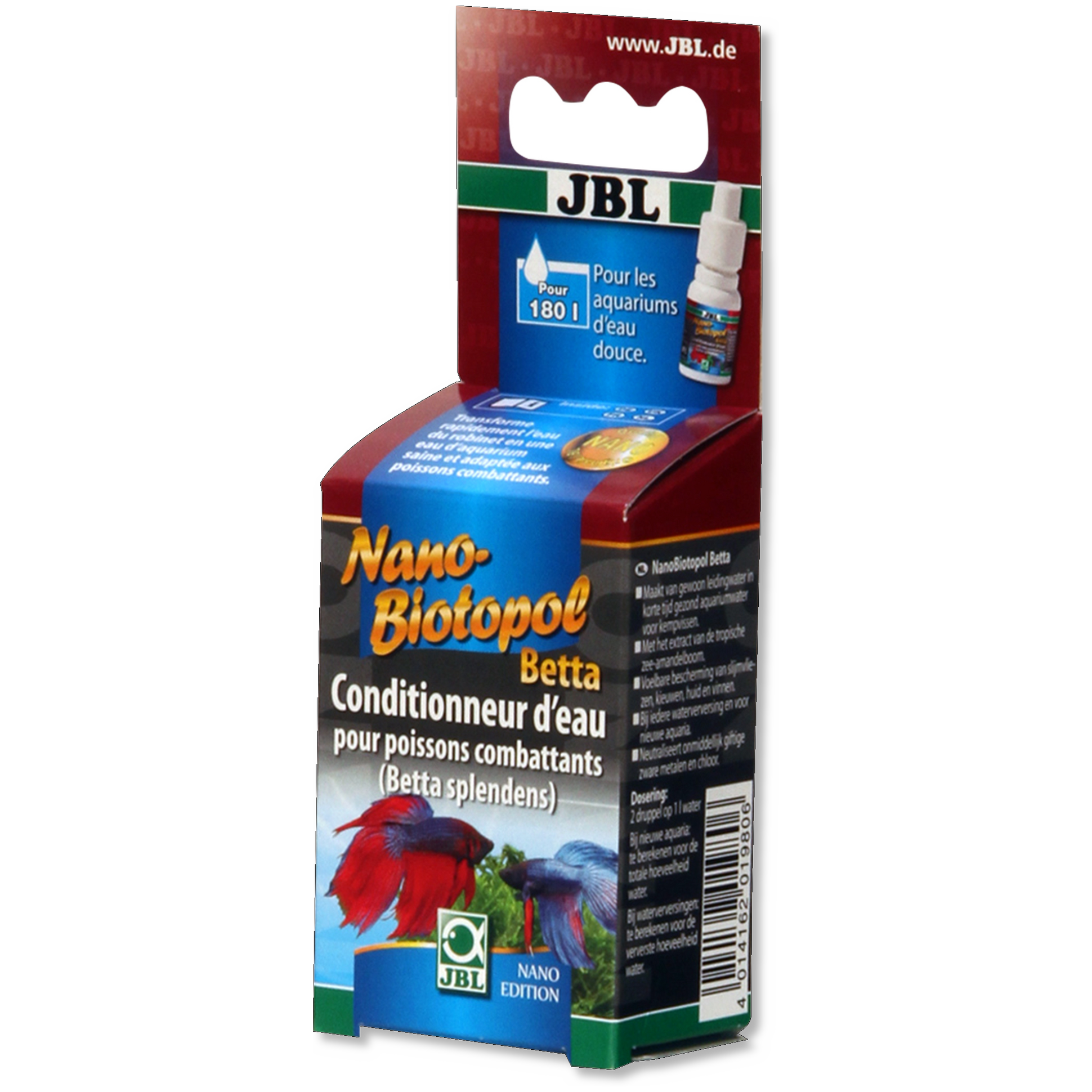 JBL Nano-Biotopol Betta Wasseraufbereiter – 15 Ml, Für Kleine Aquarien, Mit Aloe Vera