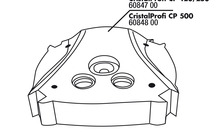 JBL CP 120/250 Abdeckung Pumpenkopf