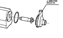 JBL Proflow u500, u750, couvercle rotor