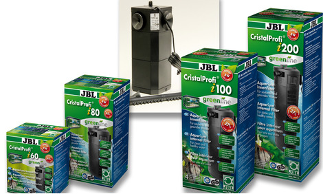 JBL CristalProf i60 greenline 6097100 Energieeffizienter Innenfilter für Aquarien mit 40-80 L