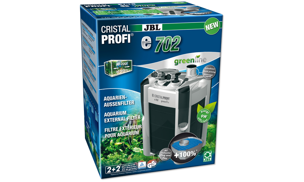 JBL CristalProfi E702 greenline filtre extérieur pour aquarium 