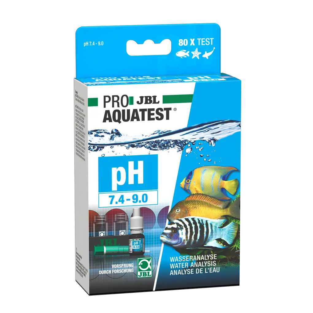 Simple and reliable monitoring of water values in aquariums and ponds. Determination of the optimum pH value for fresh and salt water.