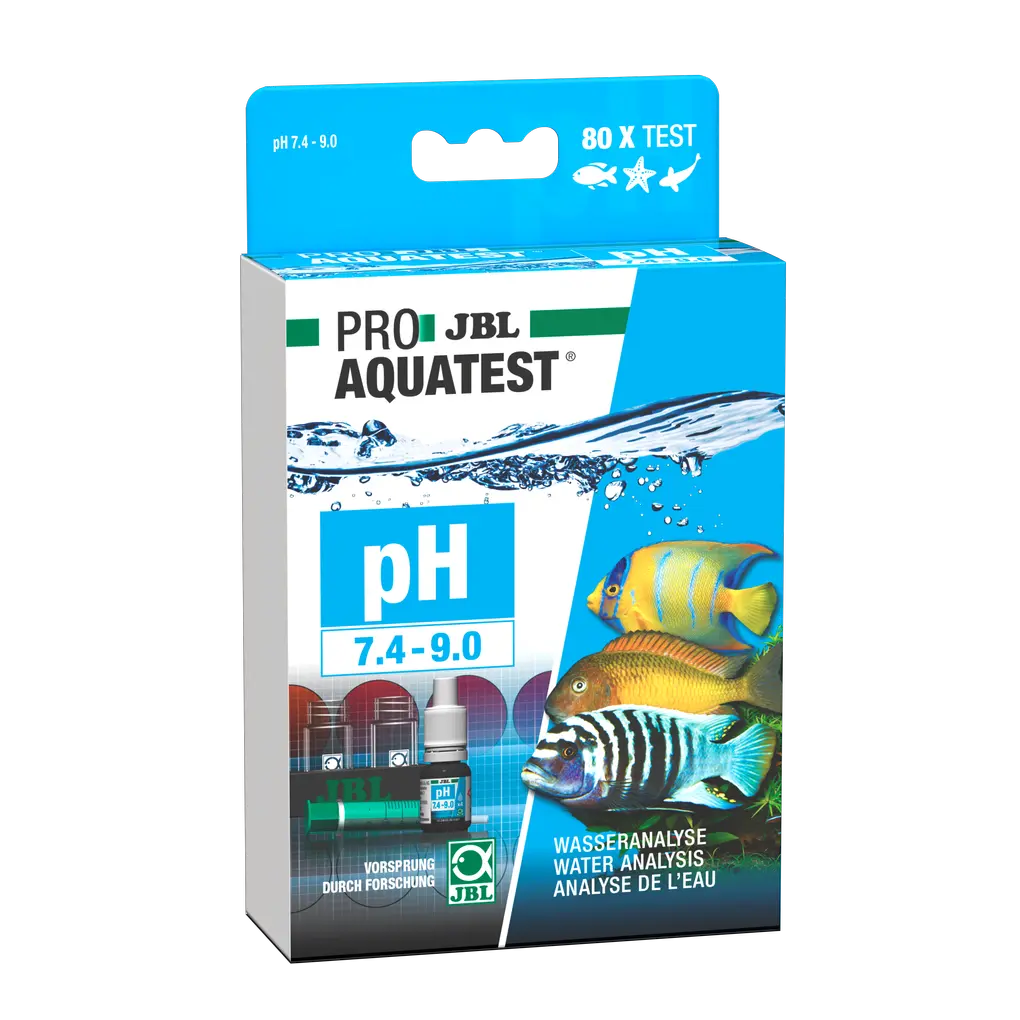 Enkel och säker kontroll av vattenvärdena i akvarier och dammar. Bestämning av det optimala pH-värdet för söt- och saltvatten.