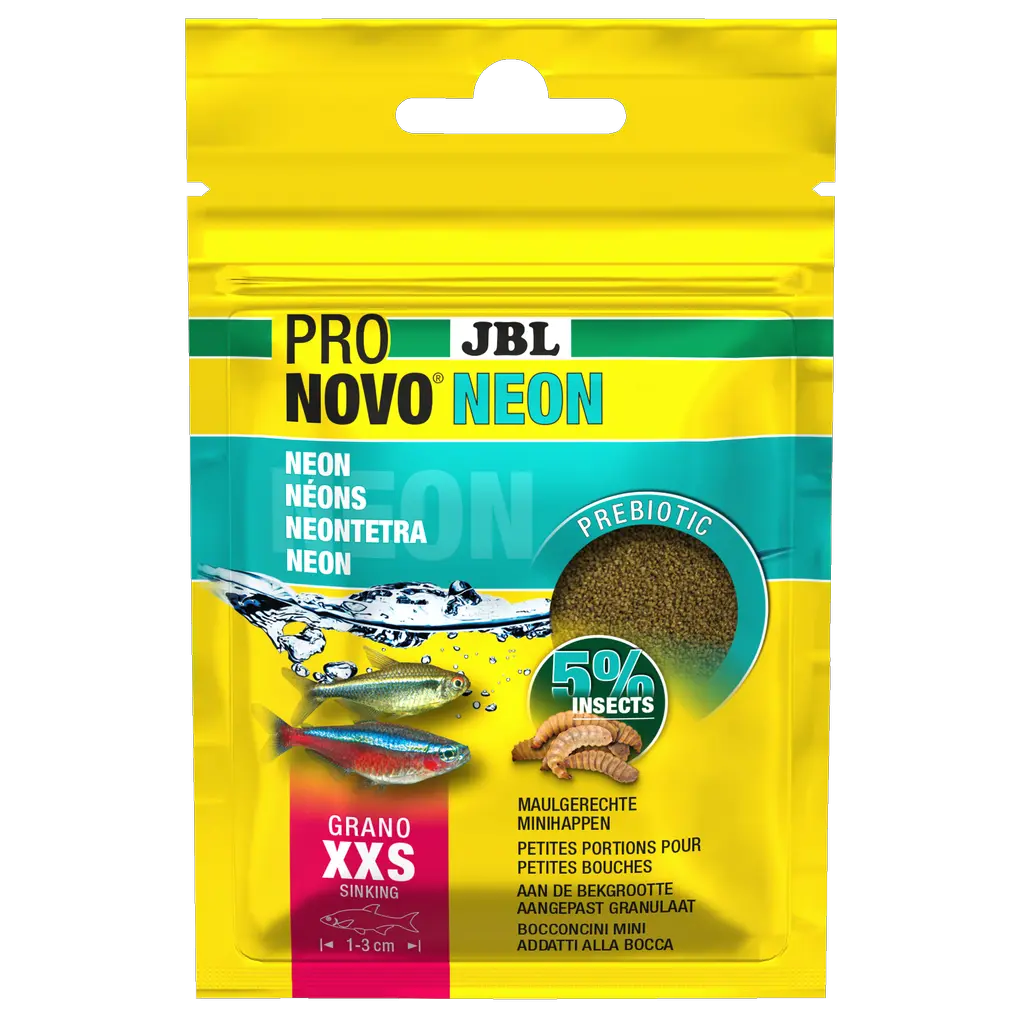 Aliment prébiotique et coulant pour aquarium : les fibres alimentaires spéciales contenues dans cet aliment nourrissent les bactéries intestinales bénéfiques pour une digestion saine. Une digestion saine signifie moins d'excréments et donc moins de pollution de l'eau.