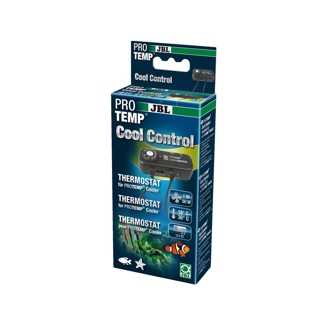 Automatic activation of the cooling system when a set temperature between 18 and 36 °C is exceeded (for all JBL Coolers)