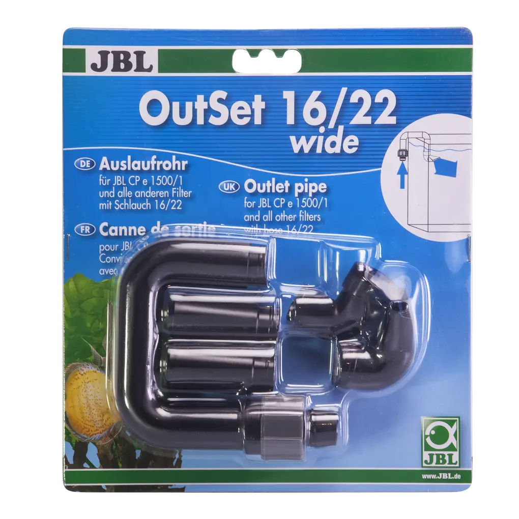 Accessories for external filters: Outlet pipe with wide jet for CristalProfi e external filters and other filters with hose