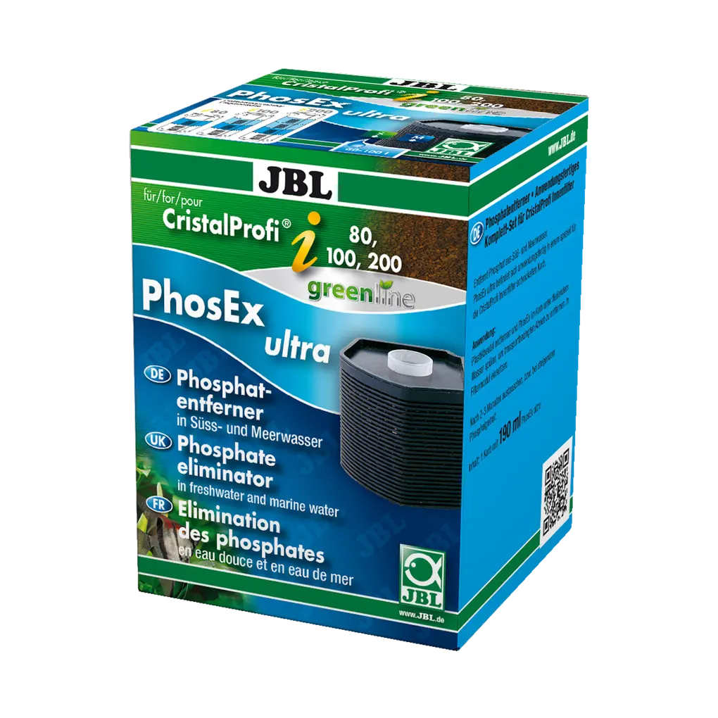 Résout les problèmes liés aux algues en éliminant le phosphate, nutriment des algues, de l'eau de l'aquarium.