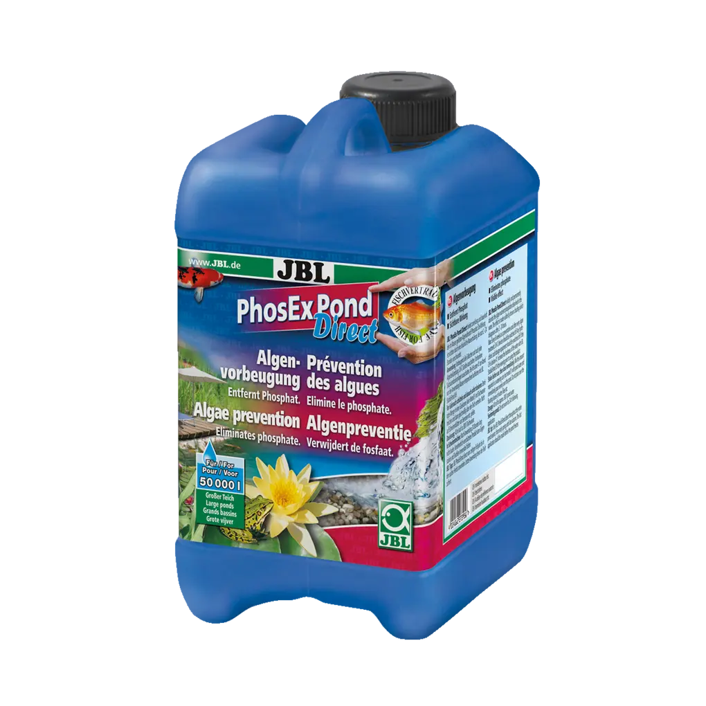 For fish- and plant-friendly pond water: Reliable removal of phosphate, an algae nutrient, from pond water