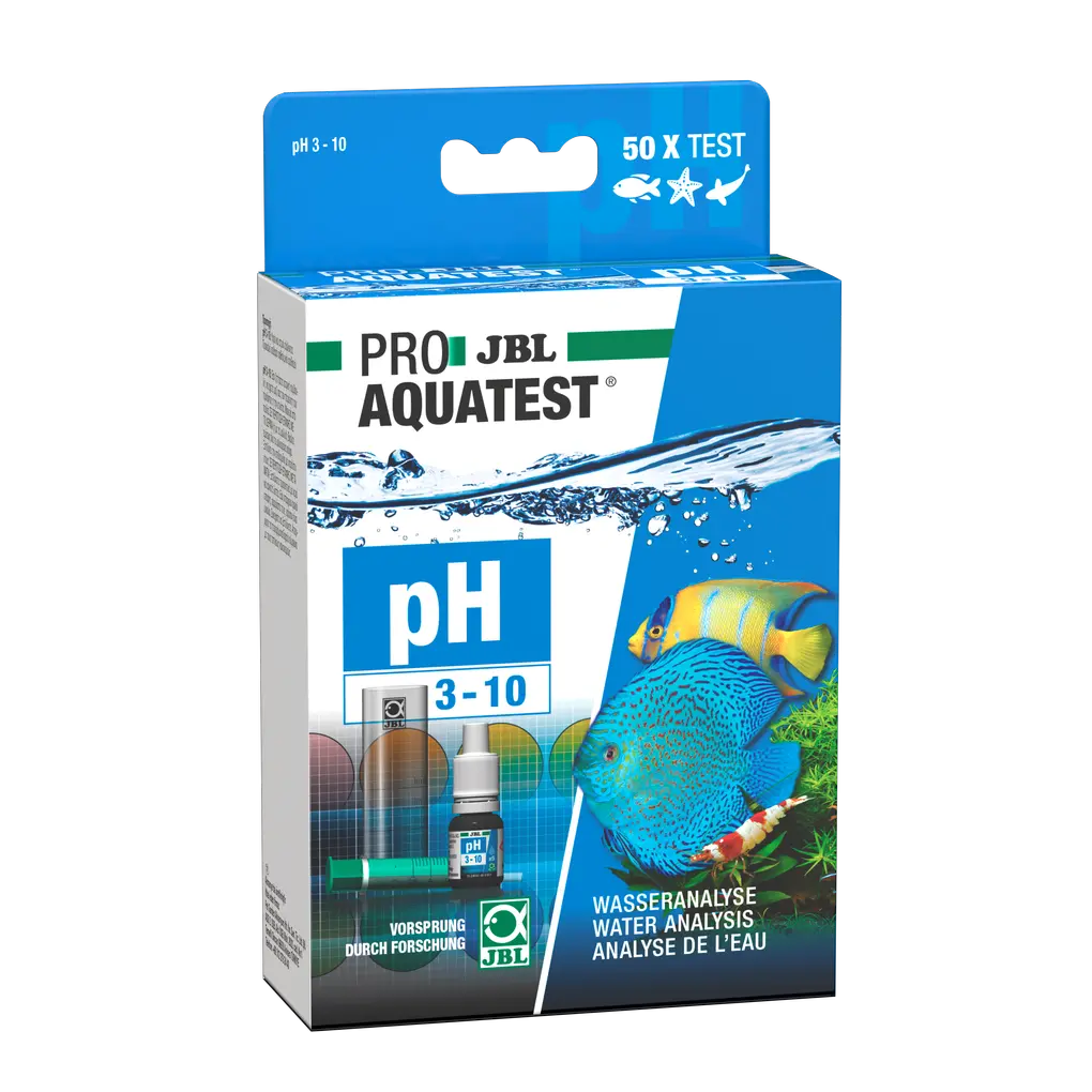 Simple and reliable monitoring of water values in ponds and aquariums. Determination of the optimum pH value for fresh and salt water.