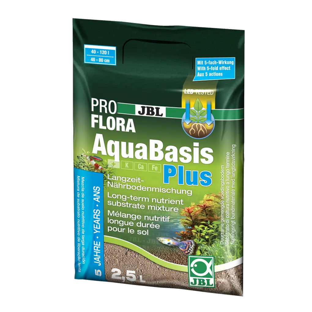 Nutrient-rich substrate for beautiful and long-lasting plant growth in all freshwater aquariums.  5 years of effectiveness guaranteed