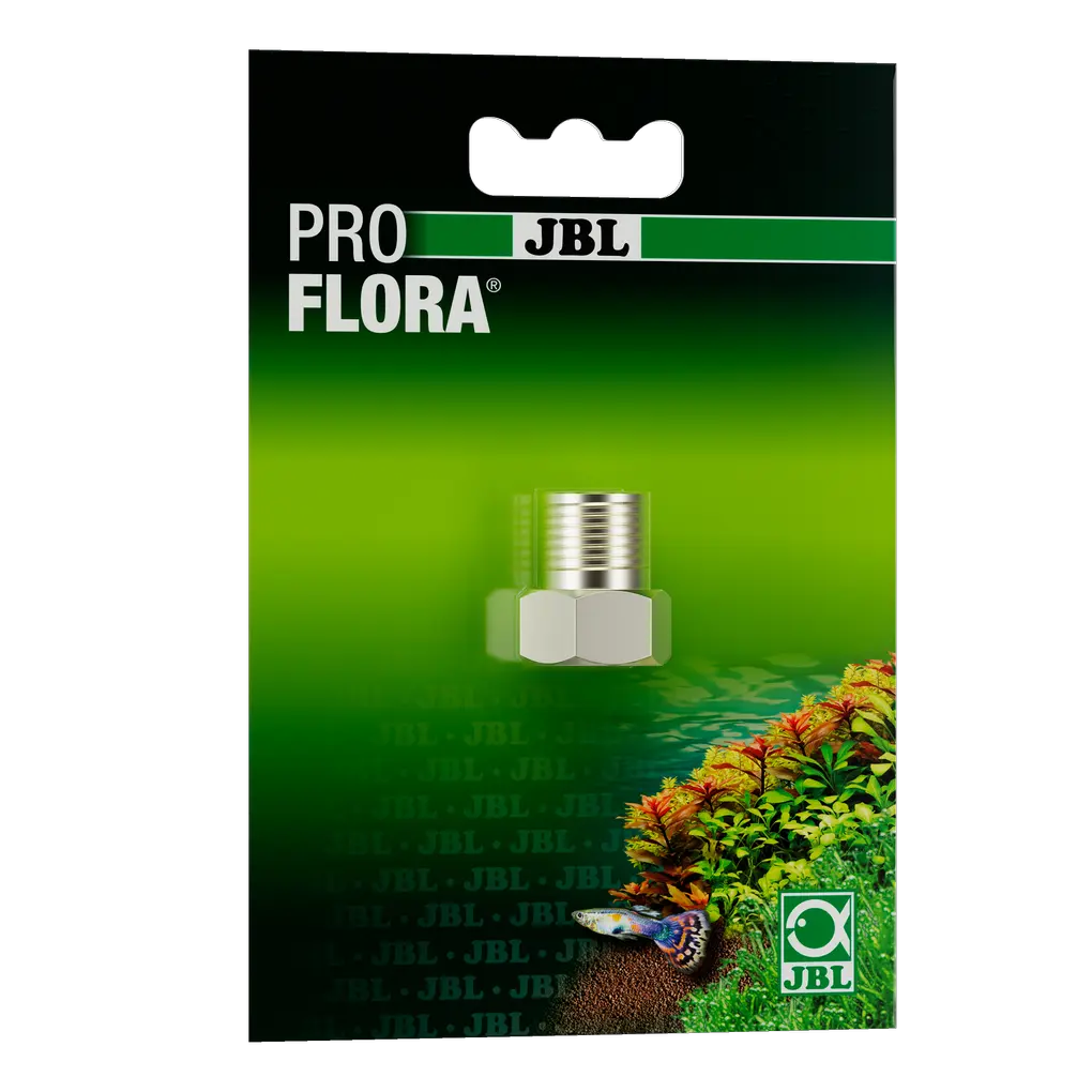 Makes the pressure reducer, such as the JBL PROFLORA u201 (thread: 5/8" UNF), suitable for all disposable cylinders with M10 x 1 thread (e.g. JBL PROFLORA CO2 CYLINDER 500 U/1200 U).