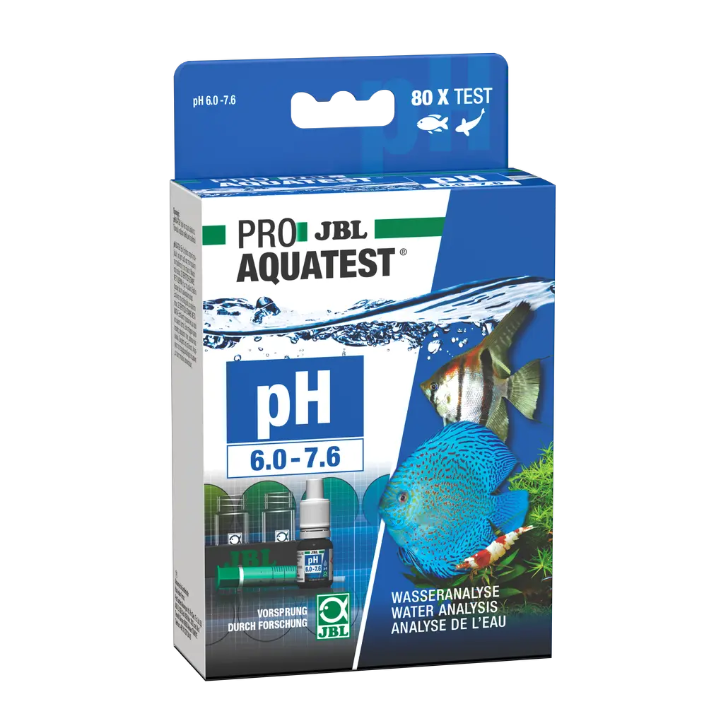 Simple and reliable monitoring of aquarium water values. Determination of the optimum pH value for freshwater aquariums.