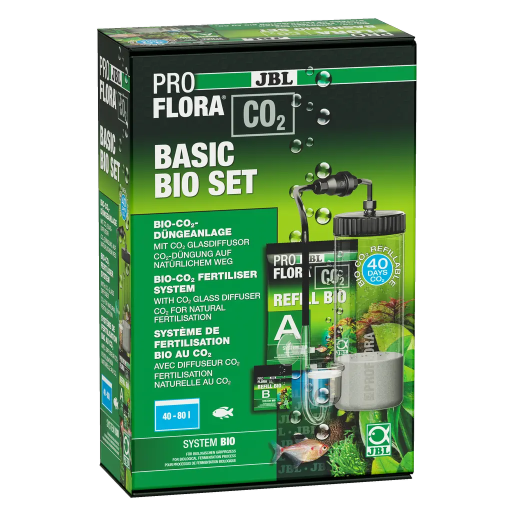 Provides aquarium plants with the main nutrient CO₂ for healthy and vigorous growth, thus preventing algae growth.