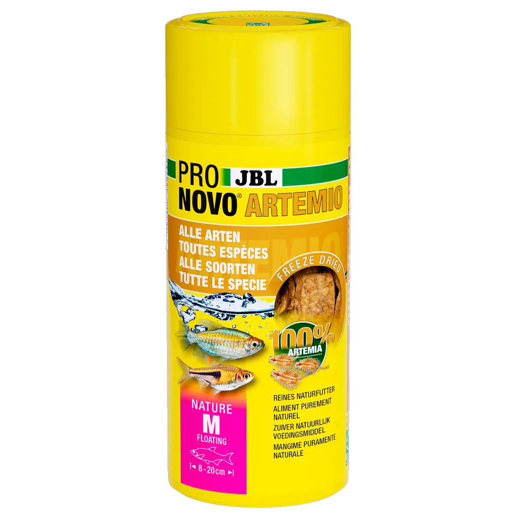 Crevettes de saline lyophilisées (Artemia) en morceaux, complément alimentaire idéal pour poissons d'ornement en bonne santé