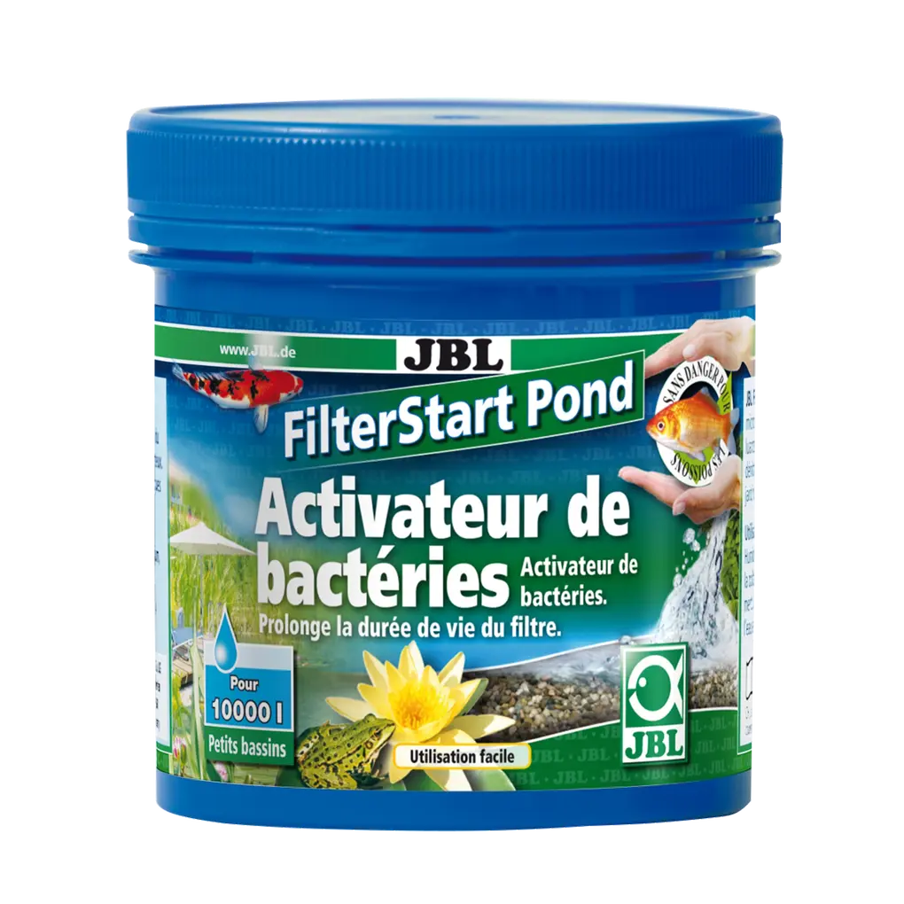 Au démarrage du filtre, après le nettoyage du filtre ou un traitement médicamenteux : granulés contenant des cultures bactériennes autotrophes pour une activation rapide des filtres de bassin.