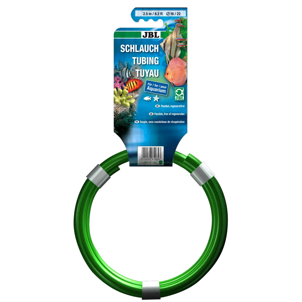 Flexible, green water hose available in various diameters (4/6; 9/12; 12/16; 16/22)