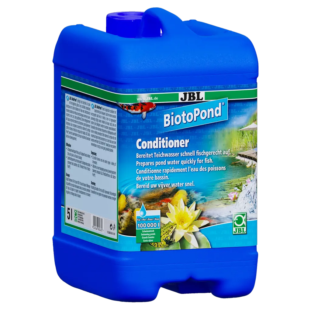 Fish-friendly pond environment: water conditioner for a healthy pond environment and protection against stress and disease