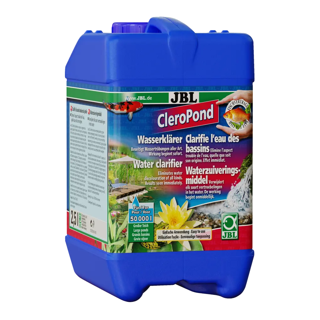 For fish- and plant-friendly water: water clarifier for removing all types of water cloudiness