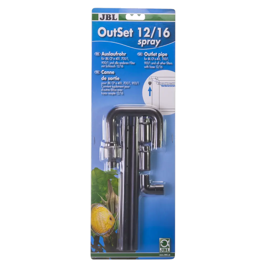 Accessories for external filters: Complete outlet pipe set with jet nozzle for CristalProfi e external filters and other filters with hose