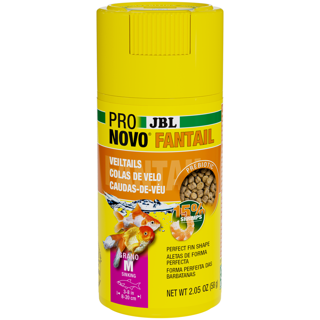 Prebiotic, sinking food for goldfish breeding forms: Special fibre in the food provides the beneficial intestinal bacteria with nourishment for healthy digestion.