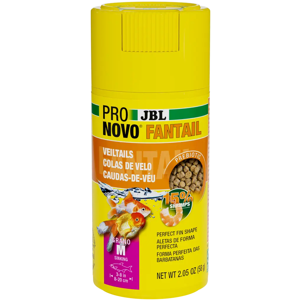 Prebiotic, sinking food for goldfish breeding forms: Special fibre in the food provides the beneficial intestinal bacteria with nourishment for healthy digestion.