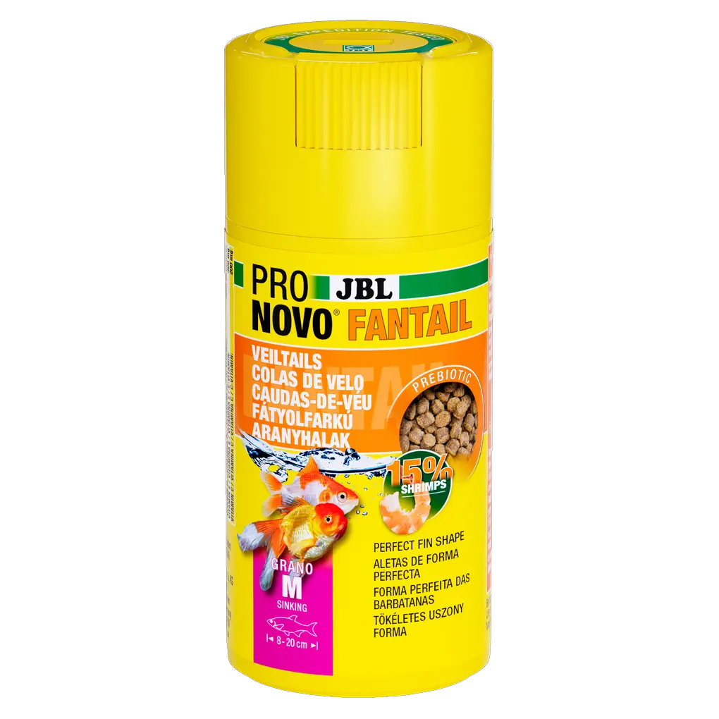 Prebiotic, sinking food for goldfish breeding forms: Special fibre in the food provides the beneficial intestinal bacteria with nourishment for healthy digestion.