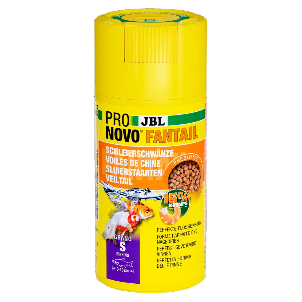 Prebiotic, sinking food for goldfish breeding forms: Special fibre in the food provides the beneficial intestinal bacteria with nourishment for healthy digestion.
