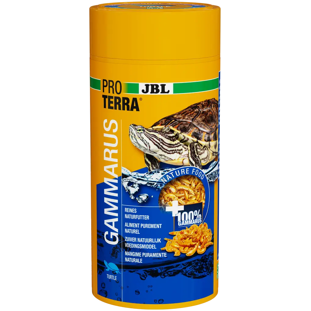 Aliment simple pour tortues aquatiques et tortues des marais : gammares (Gammarus) nettoyés et séchés naturellement, d'une longueur d'environ 1 à 1,5 cm.