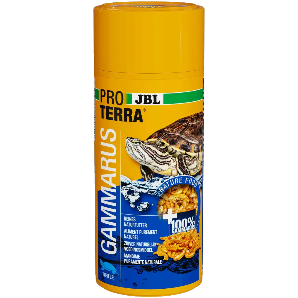 Aliment simple pour tortues aquatiques et tortues des marais : gammares (Gammarus) nettoyés et séchés naturellement, d'une longueur d'environ 1 à 1,5 cm.