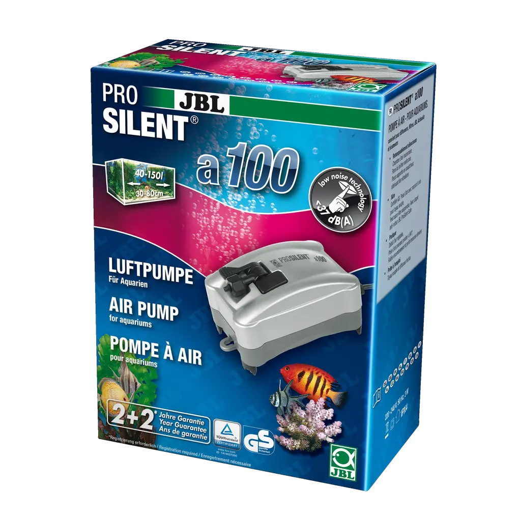 Santé et bien-être pour les poissons et les plantes : pompe à air pour aquariums d'eau douce et d'eau de mer  de 40 à 150 l