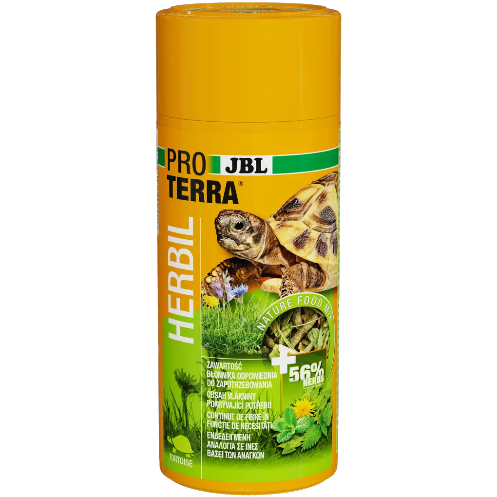 56 % bylin pro zdravou a přirozenou výživu všech druhů suchozemských želv. Obsah vlákniny z rostlin odpovídající potřebám zajišťuje zdravé trávení a silnou odolnost.