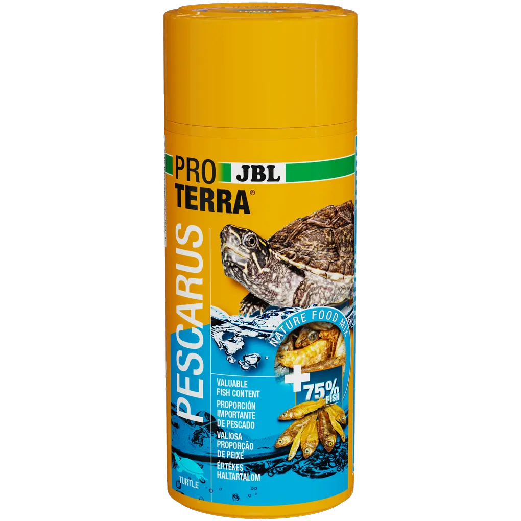 Gently dried whole fish and prawns provide valuable nutrients, just as they do in nature. Feed size: Prawns approx. 3 cm, fish up to approx. 9 cm