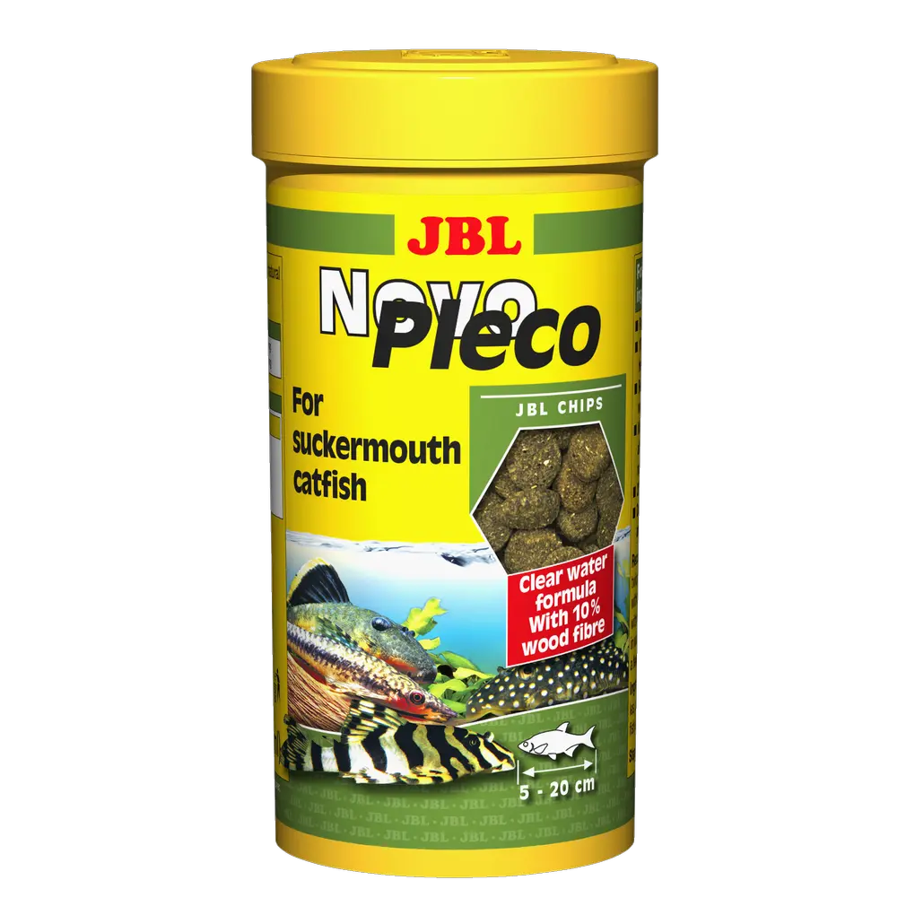 Complete nutrition and optimal growth for small and medium-sized sucking catfish: with spirulina, green food and energy-rich wheat germ.