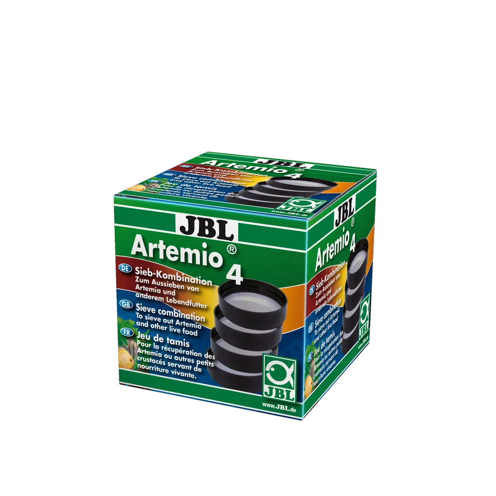 Set de tamis pour JBL ArtemioSet ou autres appareils d'élevage d'artémias : tamis avec mailles de  0,15/0,3/0,6/1,0 mm