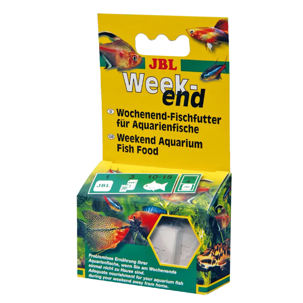 Akvaryum balıkları için 3 gün boyunca sorunsuz beslenme. Tropikal tatlı su balıkları için hafta sonu yemi