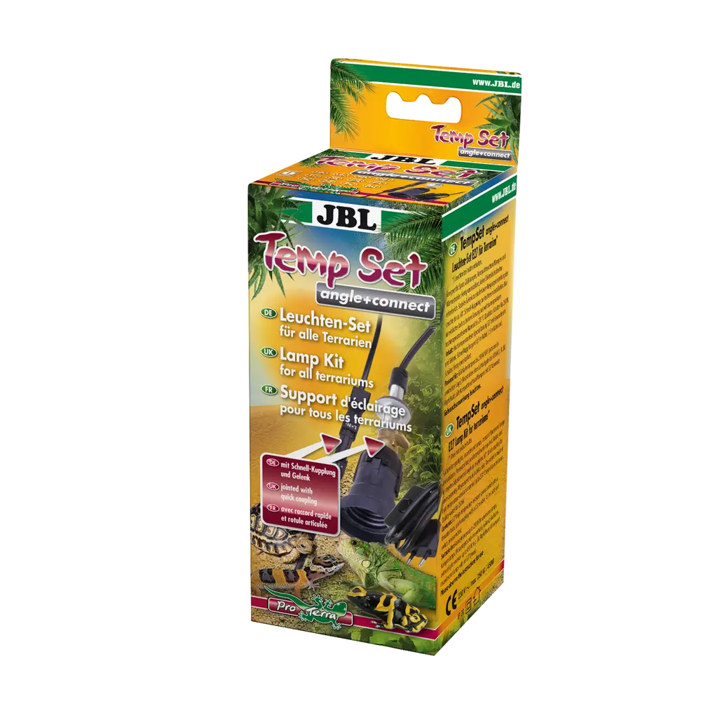 For greater safety in the terrarium: installation kit with joint and plug connector for terrarium heat lamps