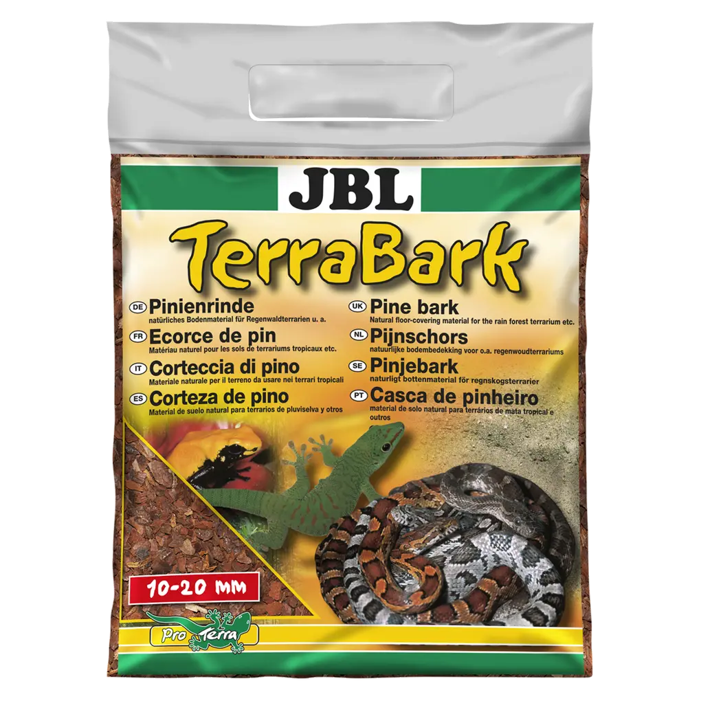 For forest and rainforest terrariums: Pine bark substrate
