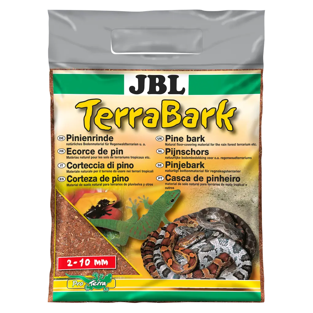 For forest and rainforest terrariums: Pine bark substrate