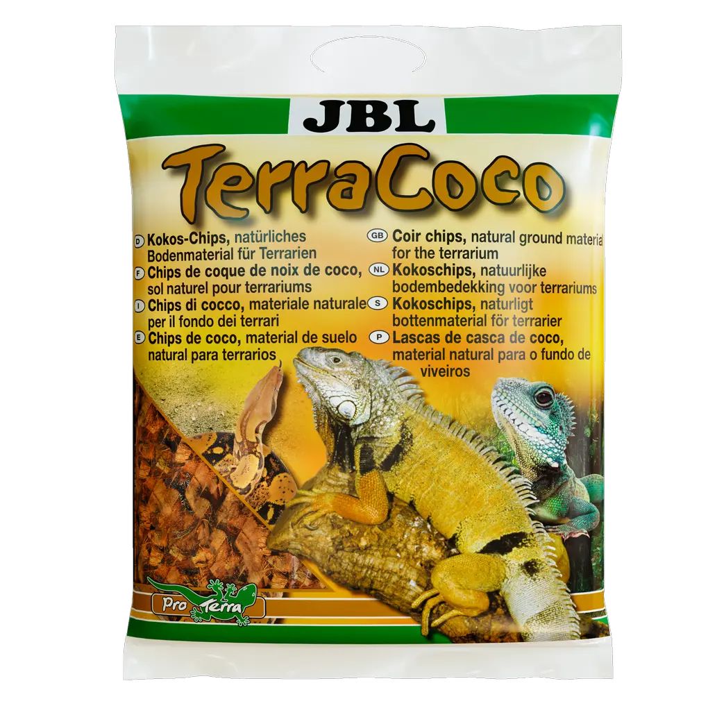 For all types of terrariums: natural substrate made from coconut chips.