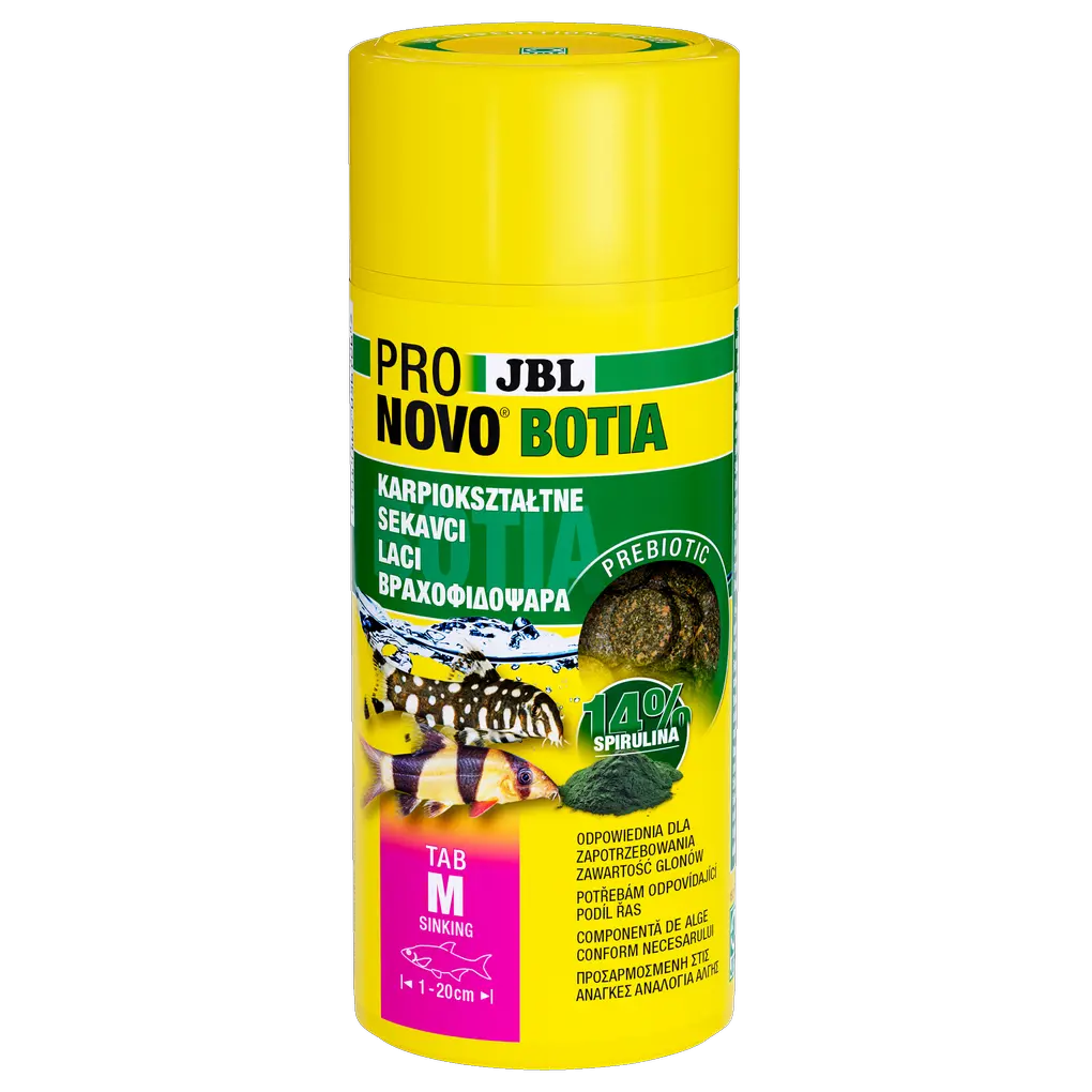 Idealny pokarm podstawowy dla wszystkich gatunków sumowatych (gatunki Botia, sumy ssące, sumy płetwiaste, sumy kolczaste) 