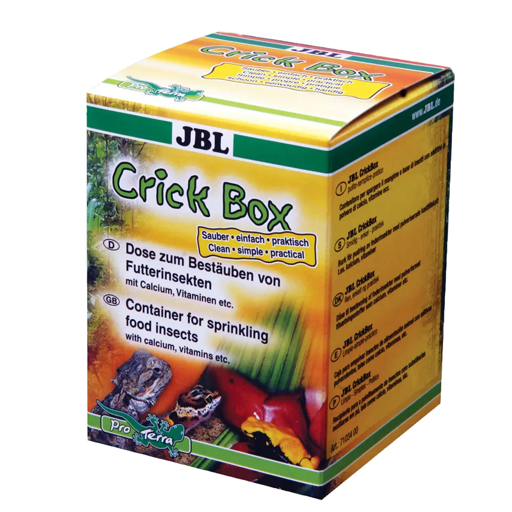 Improving the nutritional value of feed insects for terrarium animals: Shaker for dusting feed insects with mineral powder