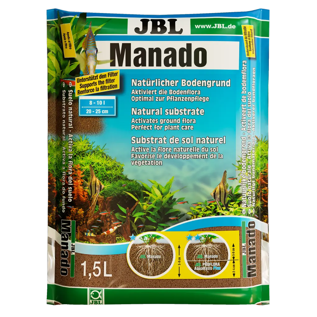 Ideal for plant care thanks to its porous structure and nutrient storage function: substrate for freshwater aquariums